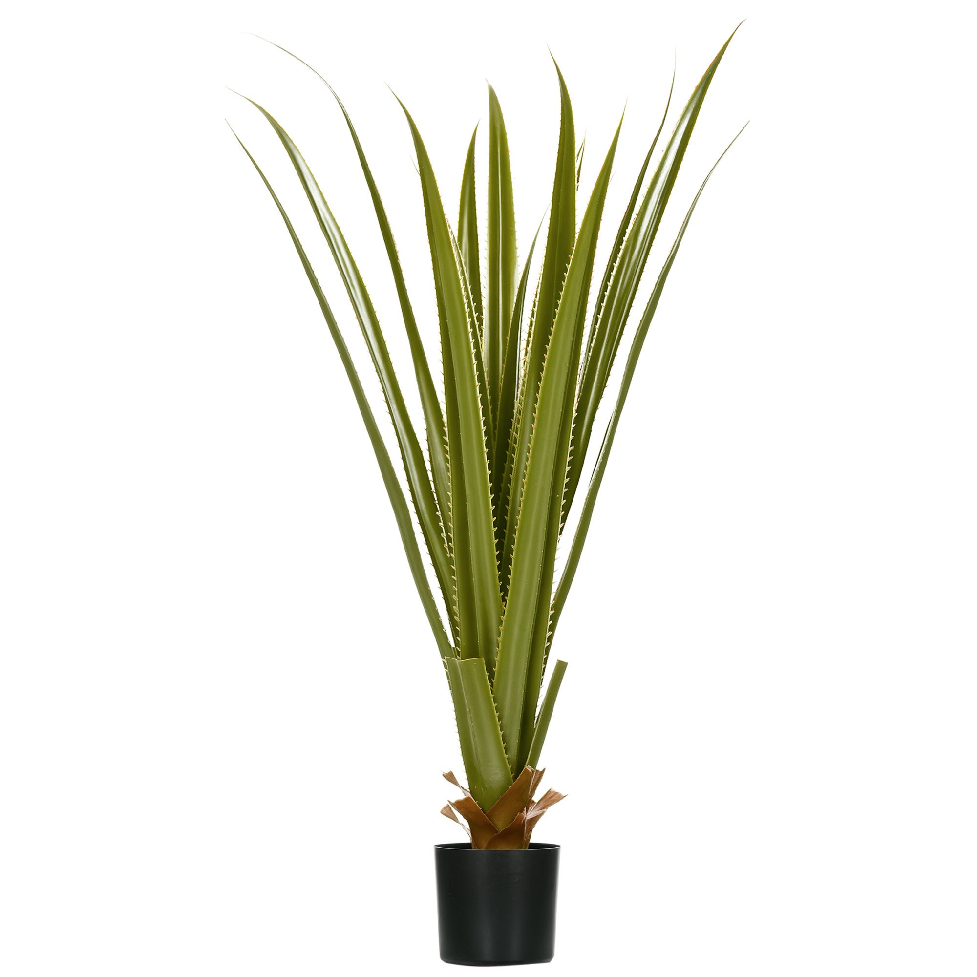 HOMCOM Artificial Agave Succulent with Pot - Green