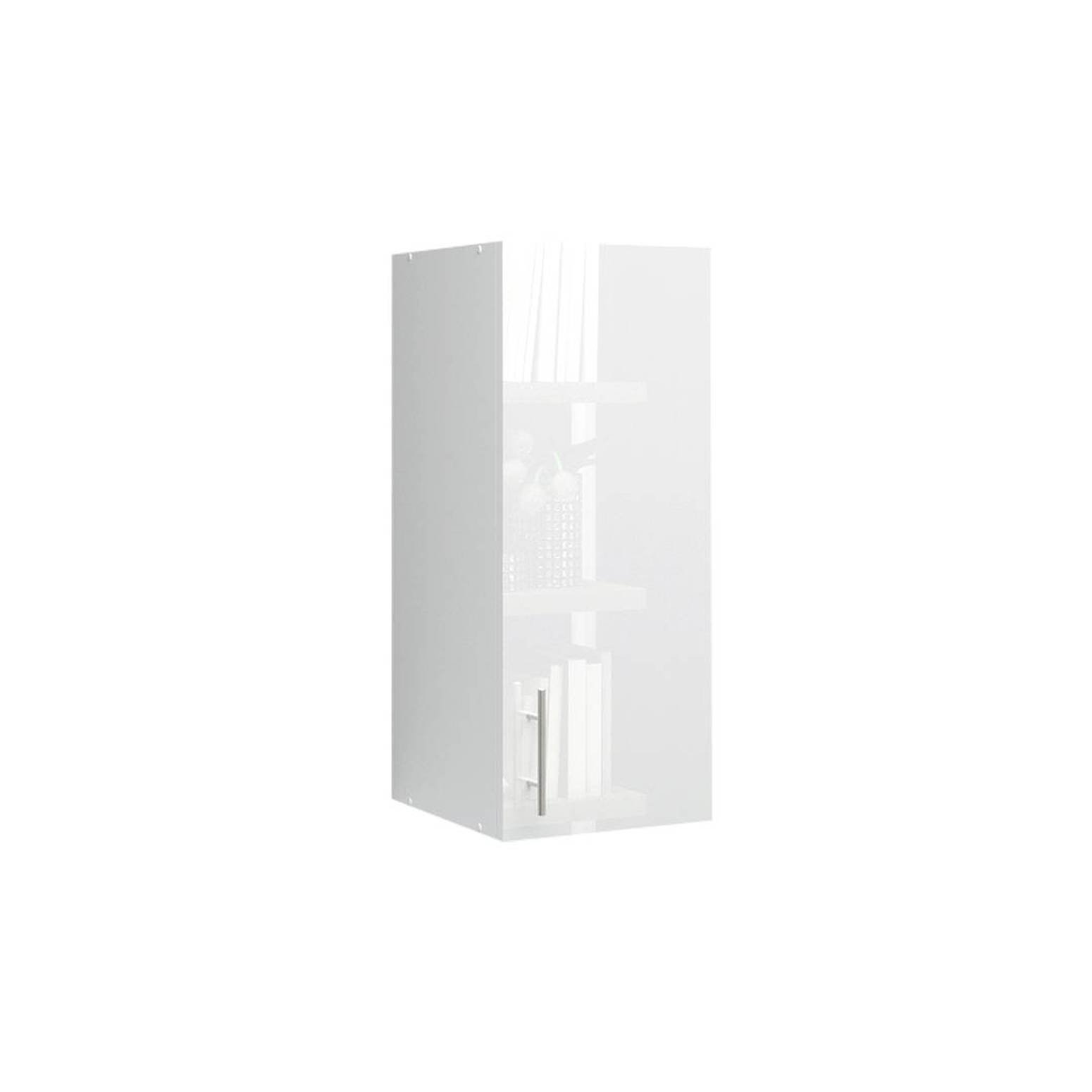 JD Greta 300mm Wall Cabinet with 1 Door - White Gloss