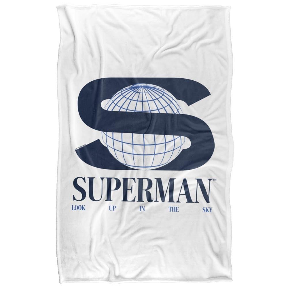 Superman 2025 S World Logo Blanket - 147cm x 91cm