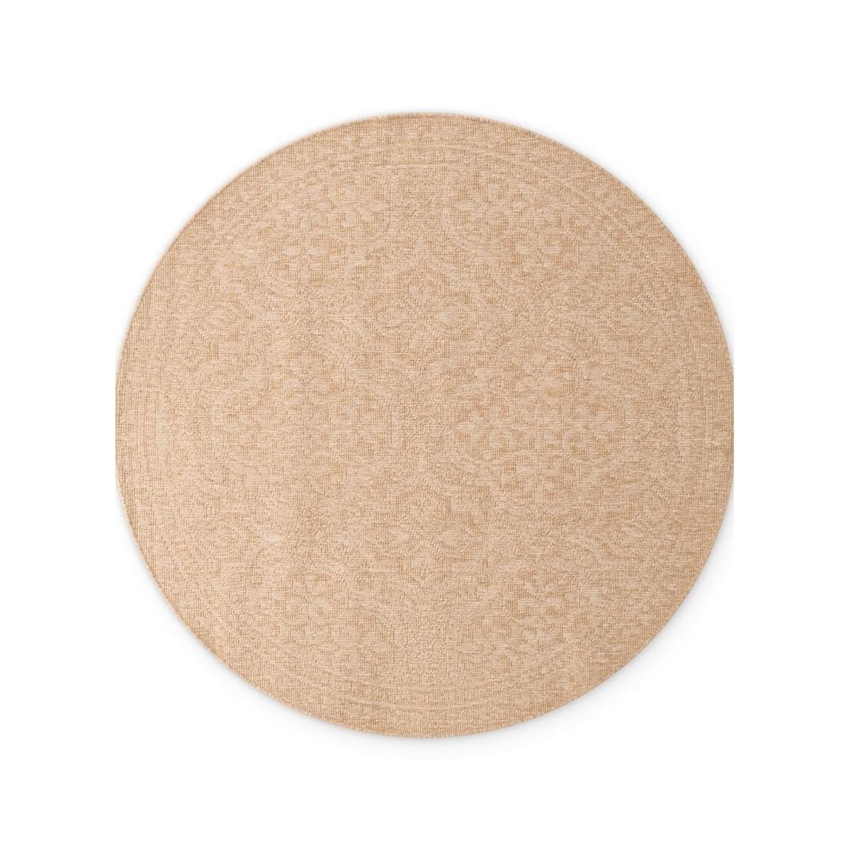 Hanse Home Beige Reversible Rosel Indoor Outdoor Vintage Round Rug - 160cm