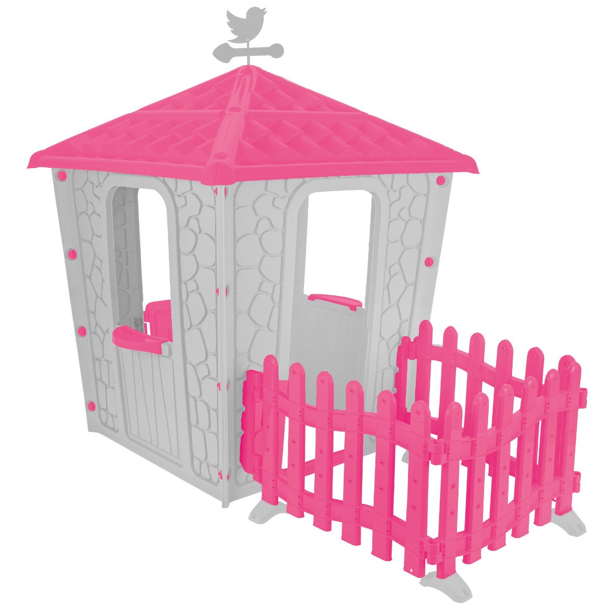 Pilsan Stone House with Fence - Purple Playhouse