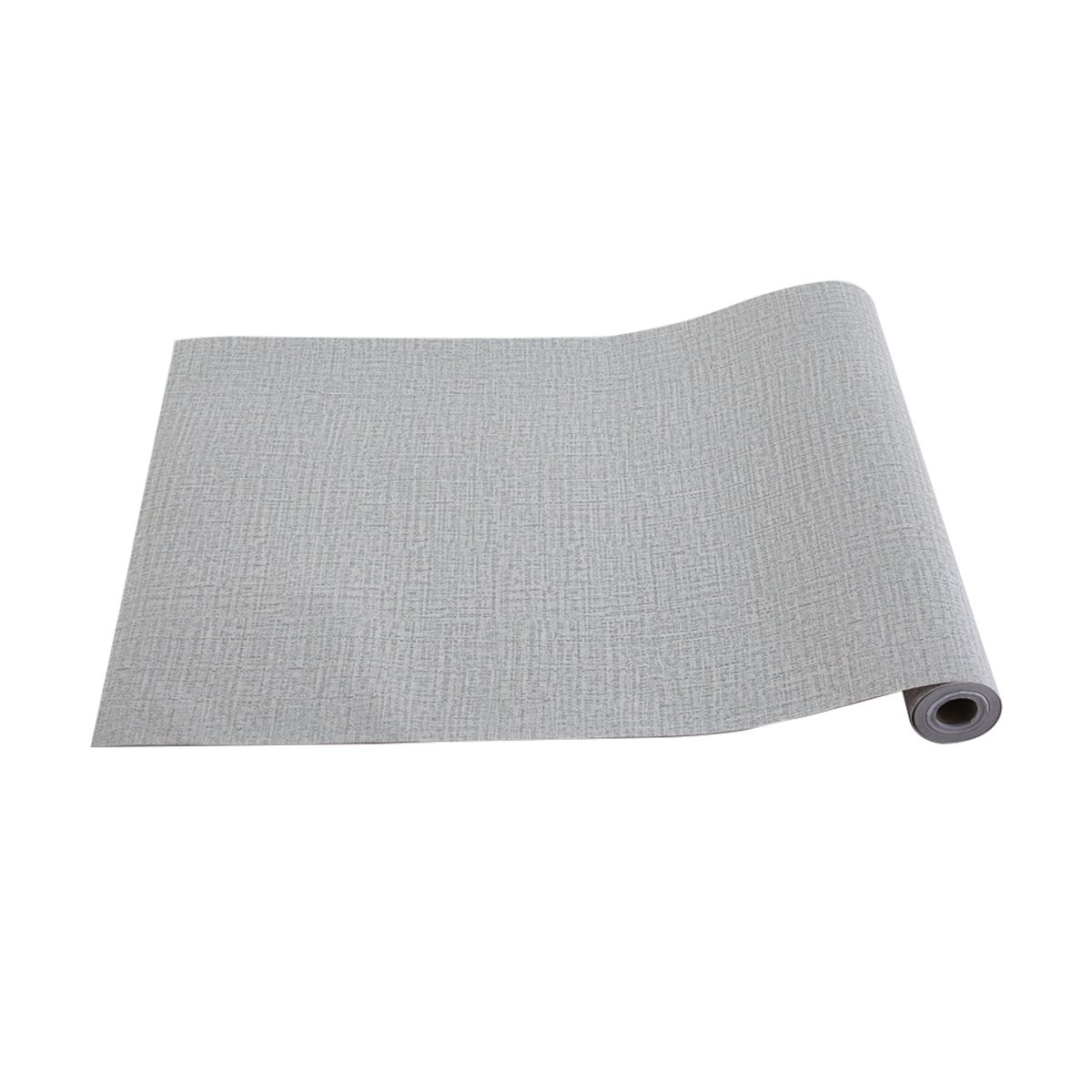 Living and Home Self-adhesive Textured PVC Grey Wallpaper