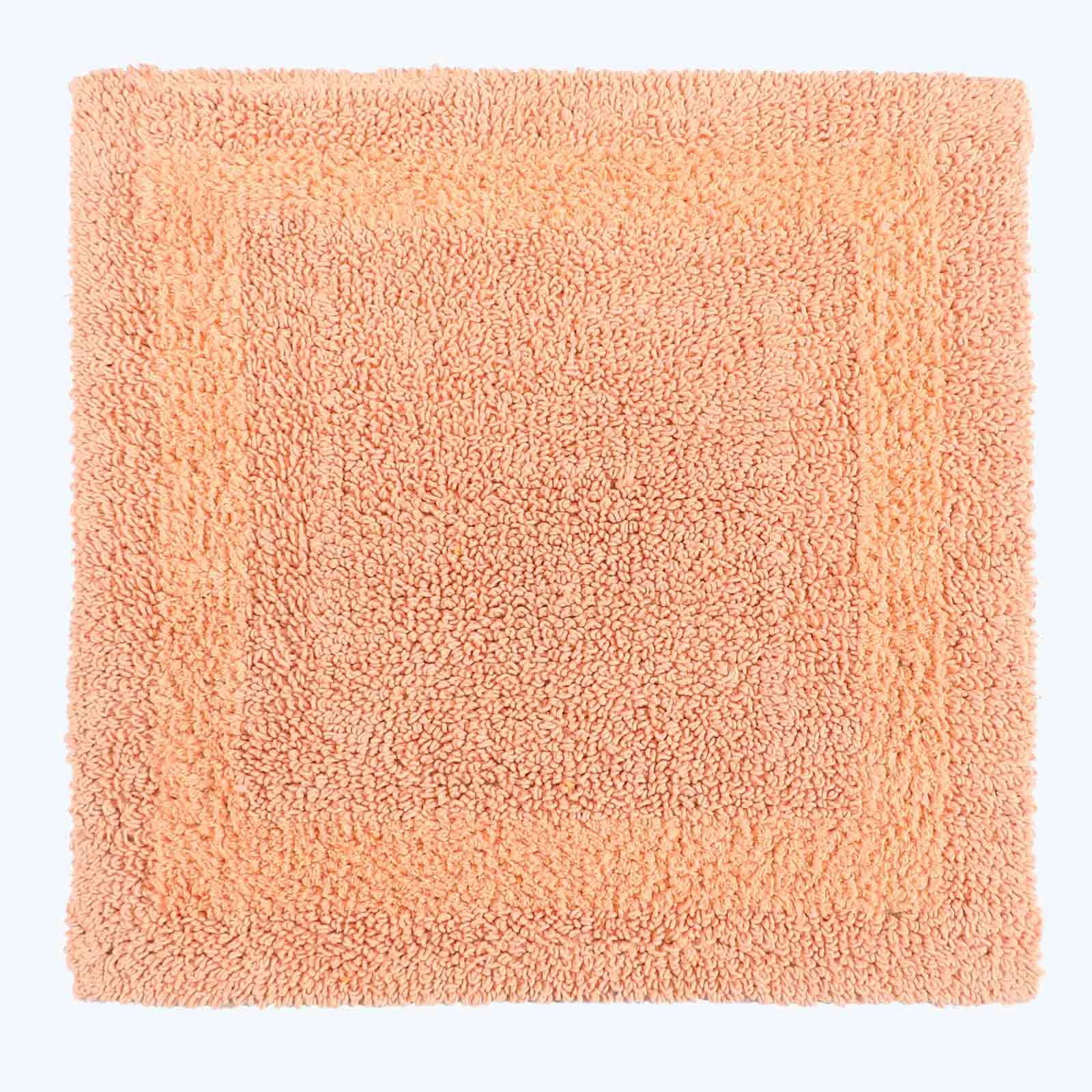 Homescapes Reversible Cotton Shower Mat - Peach