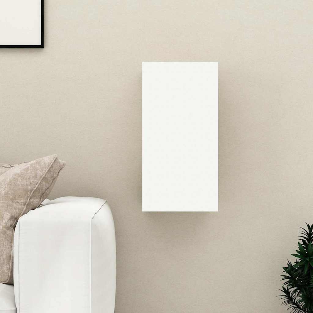 Walplus Engineered Wood Wall Mounted TV Cabinet - White - 30.5 x 30 x 60 cm
