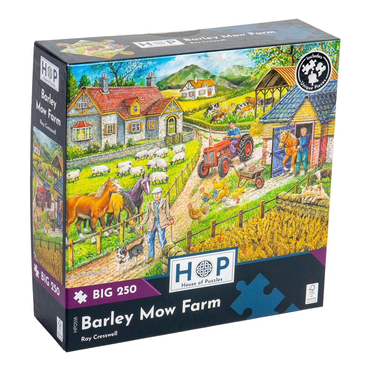 The House of Puzzles Barley Mow Farm BIG 250 Puzzle 3 Years +