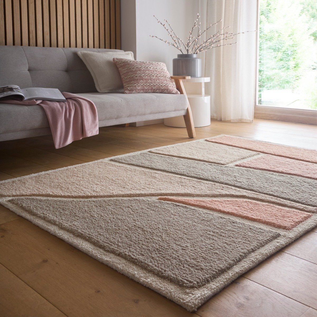 Mega Flooring Grey Modern Abstract Rug - 160 x 230cm