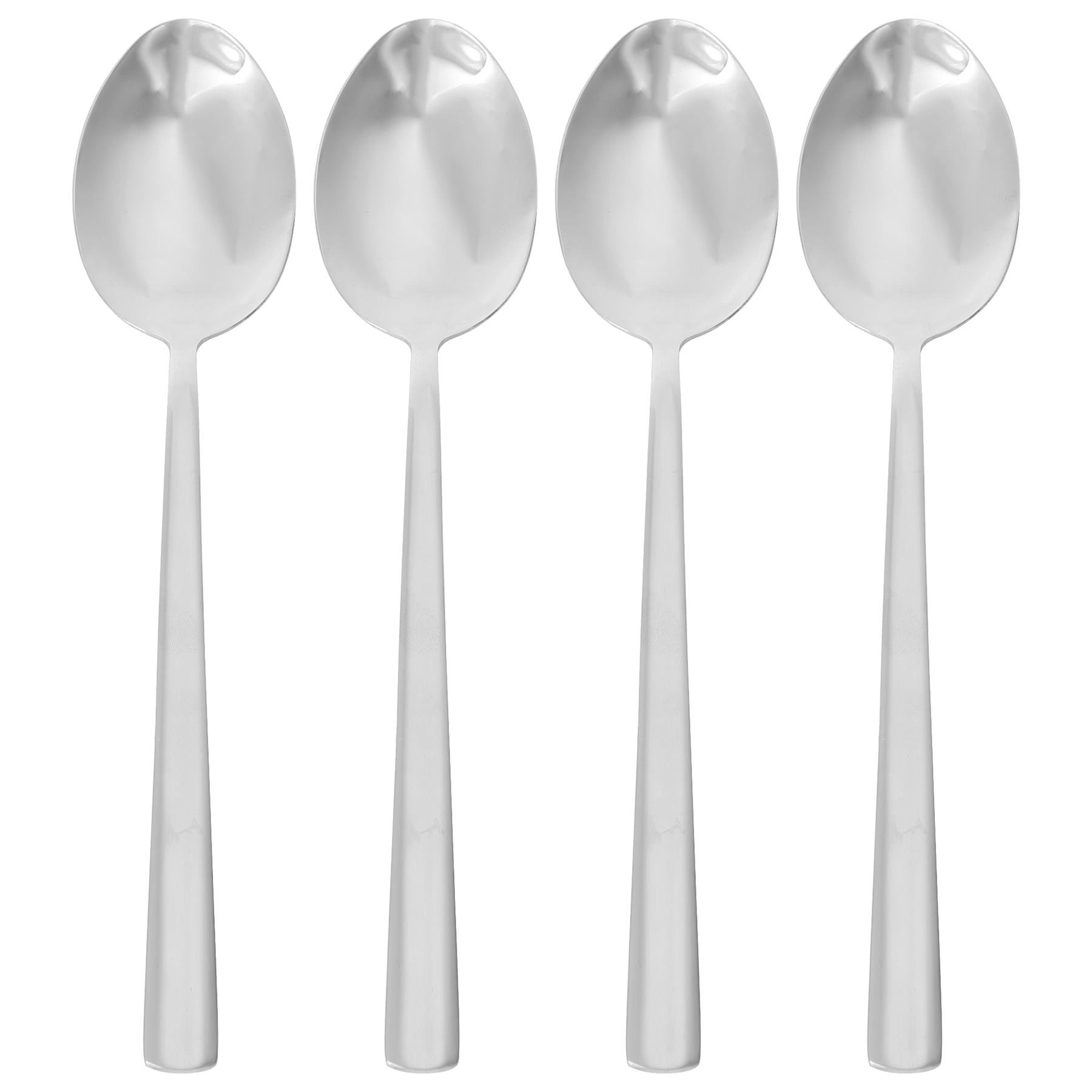 Argon Tableware Tondo Stainless Steel Dessert Spoons Pack of 48 - Silver