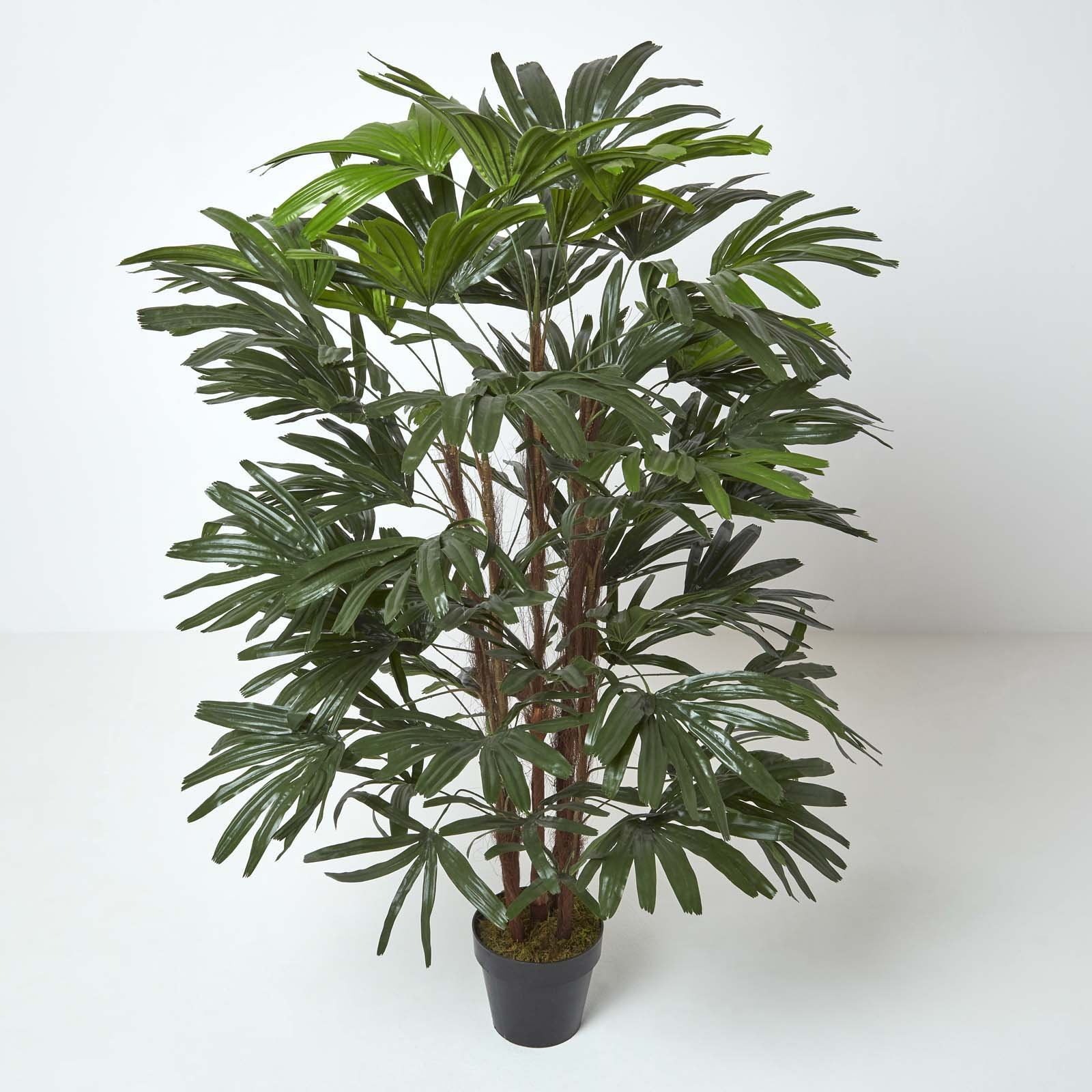 Homescapes Handcrafted Rhapis Excelsa Artificial Palm Tree - Green