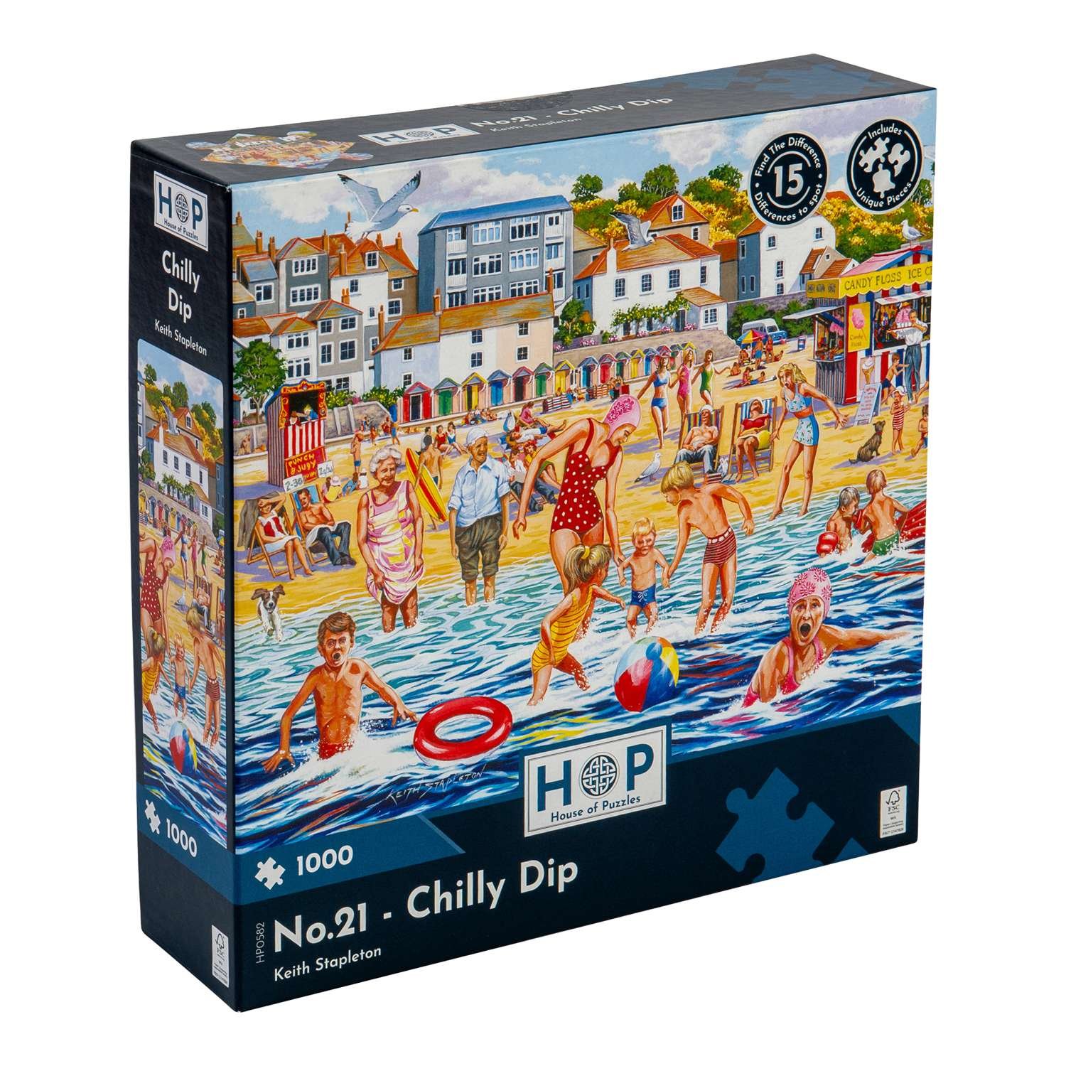 The House of Puzzles No.21 - Chilly Dip 1000 Piece Puzzle 3 Years +