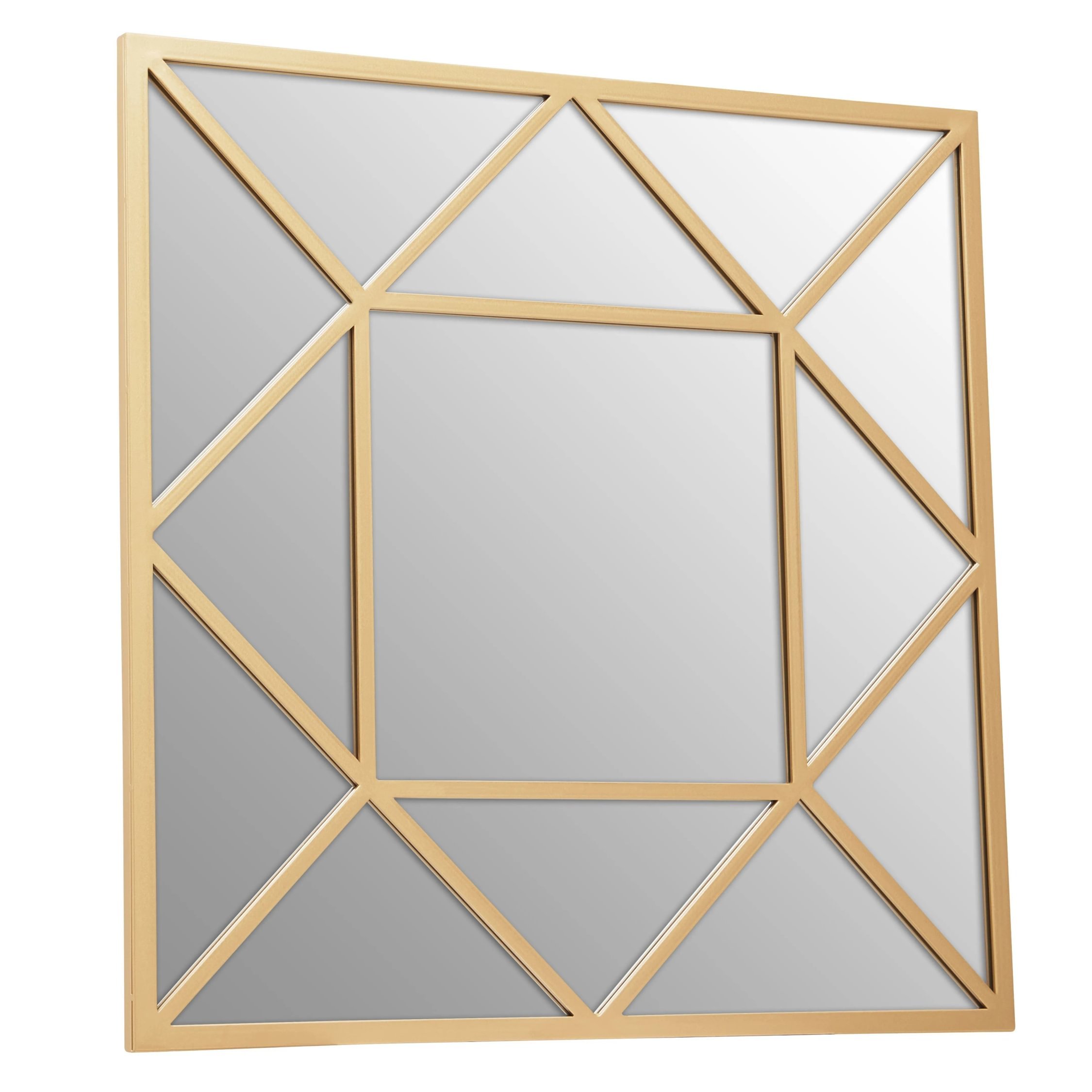 Orsina Descartes Frame Wall Mirror – Gold