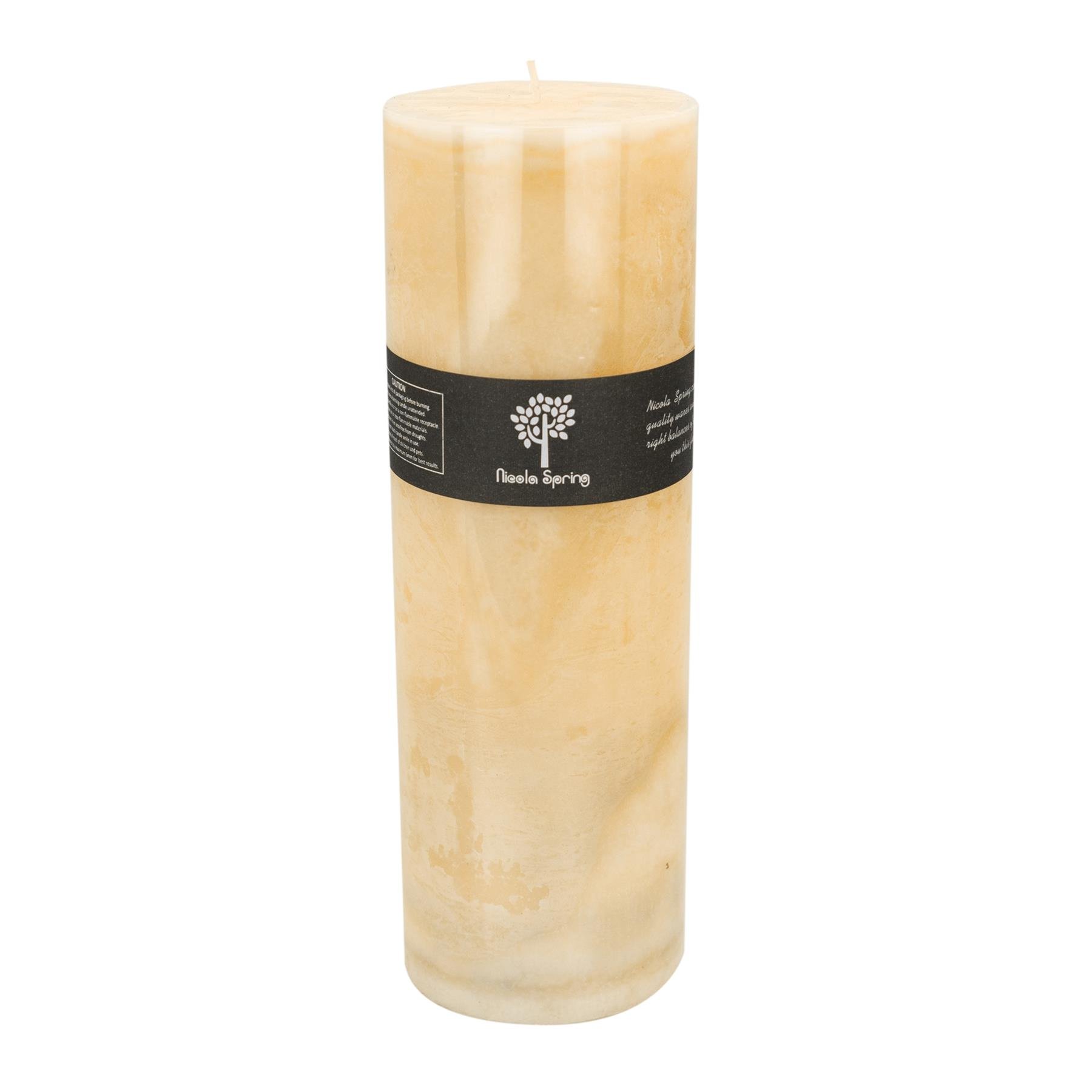 Nicola Spring 130ml Round Vanilla Pillar Candle - Cream