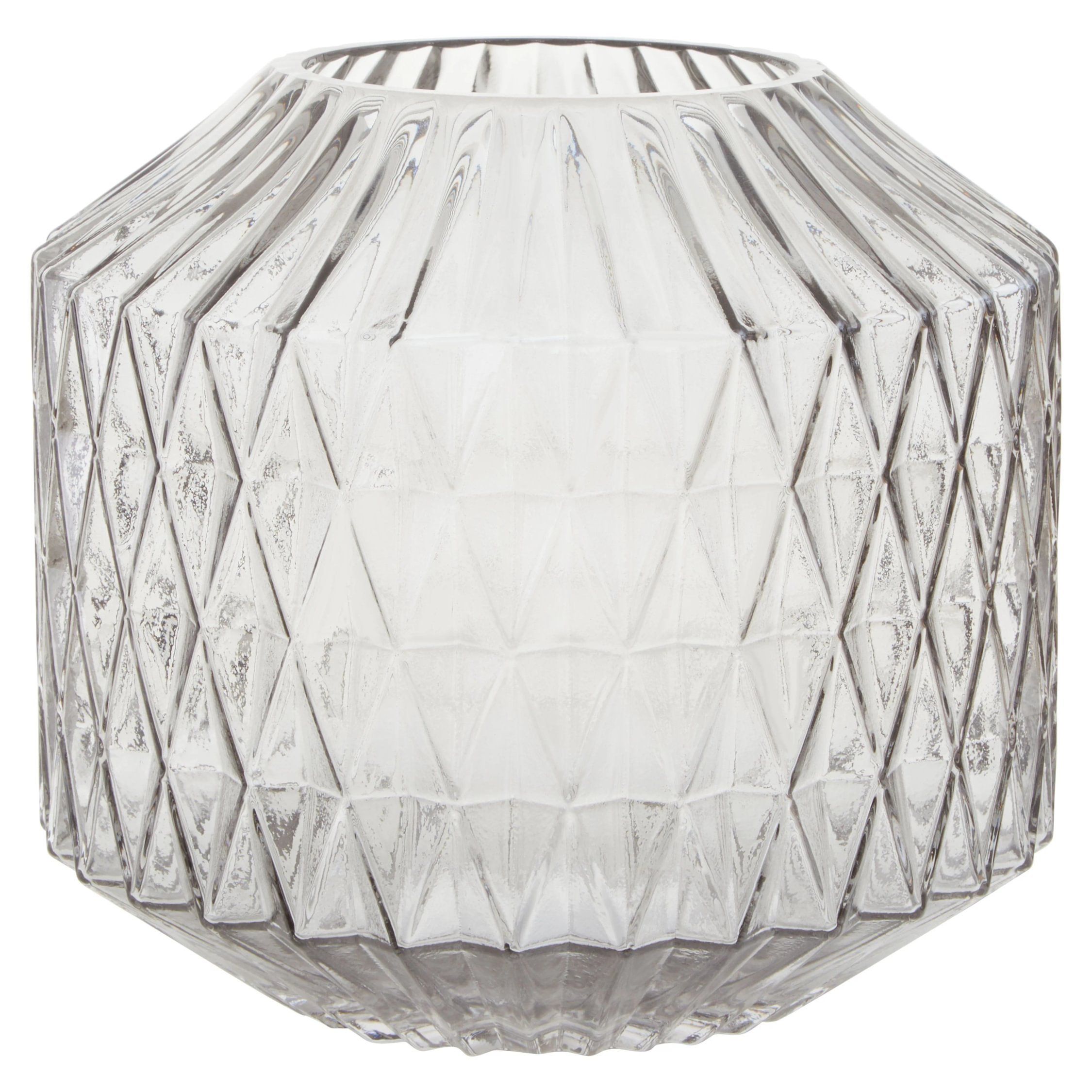 Orsina Brice Large Glass Vase - Grey