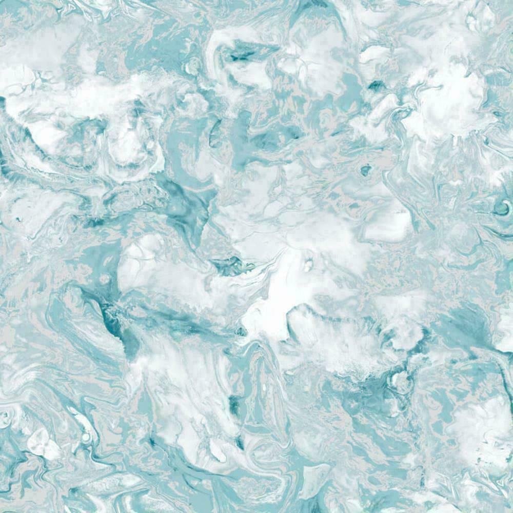Muriva Elixir Marble Wallpaper - Teal