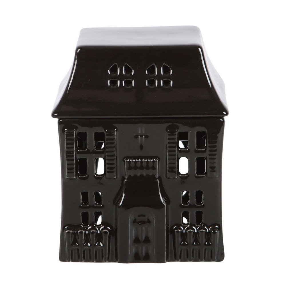 Something Different Haunted House Oil Burner - Black
