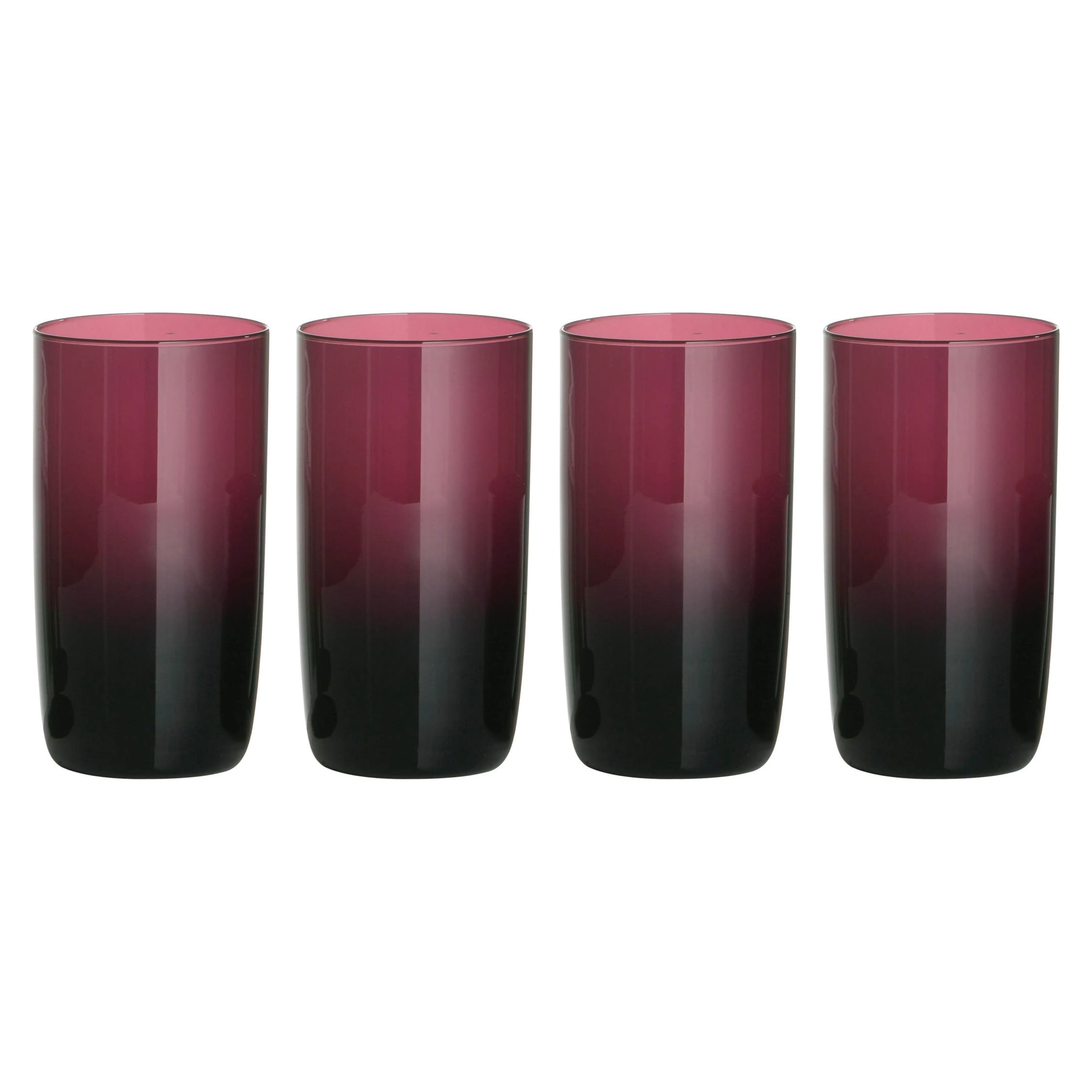 Orsina Set of 4 Hi Ball Glasses – Purple