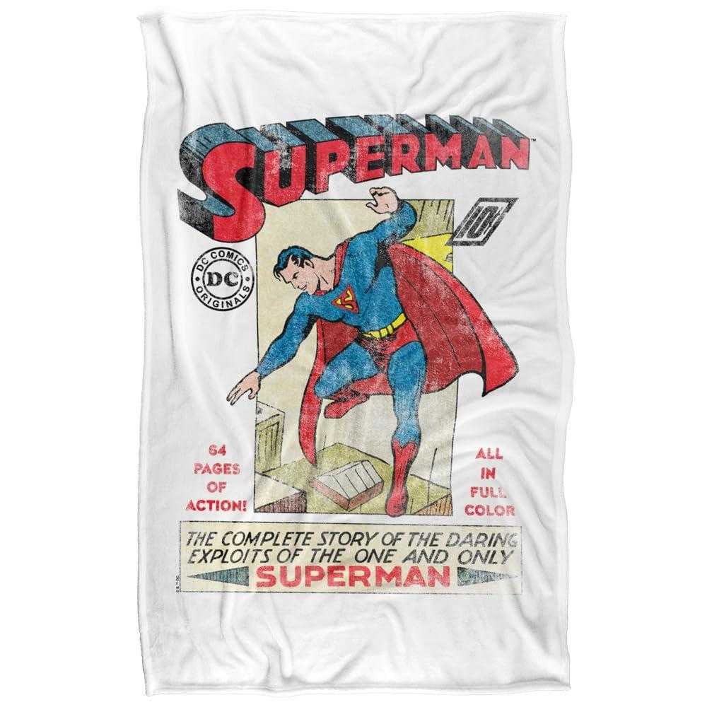 Superman Old School Flight Soft Touch Blanket - 152cm x 127cm