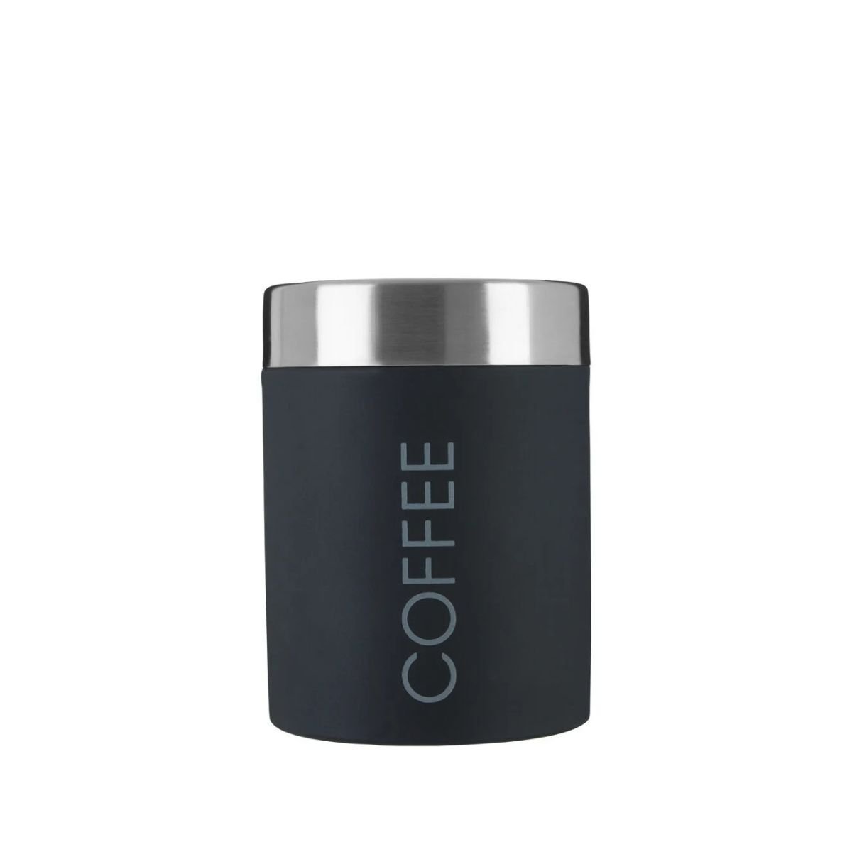 Orsina Liberty Enamel Coffee Canister – Black and Silver