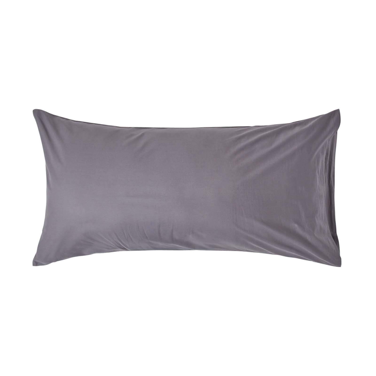 Homescapes Egyptian Cotton Housewife King Size Pillowcase - Dark Grey