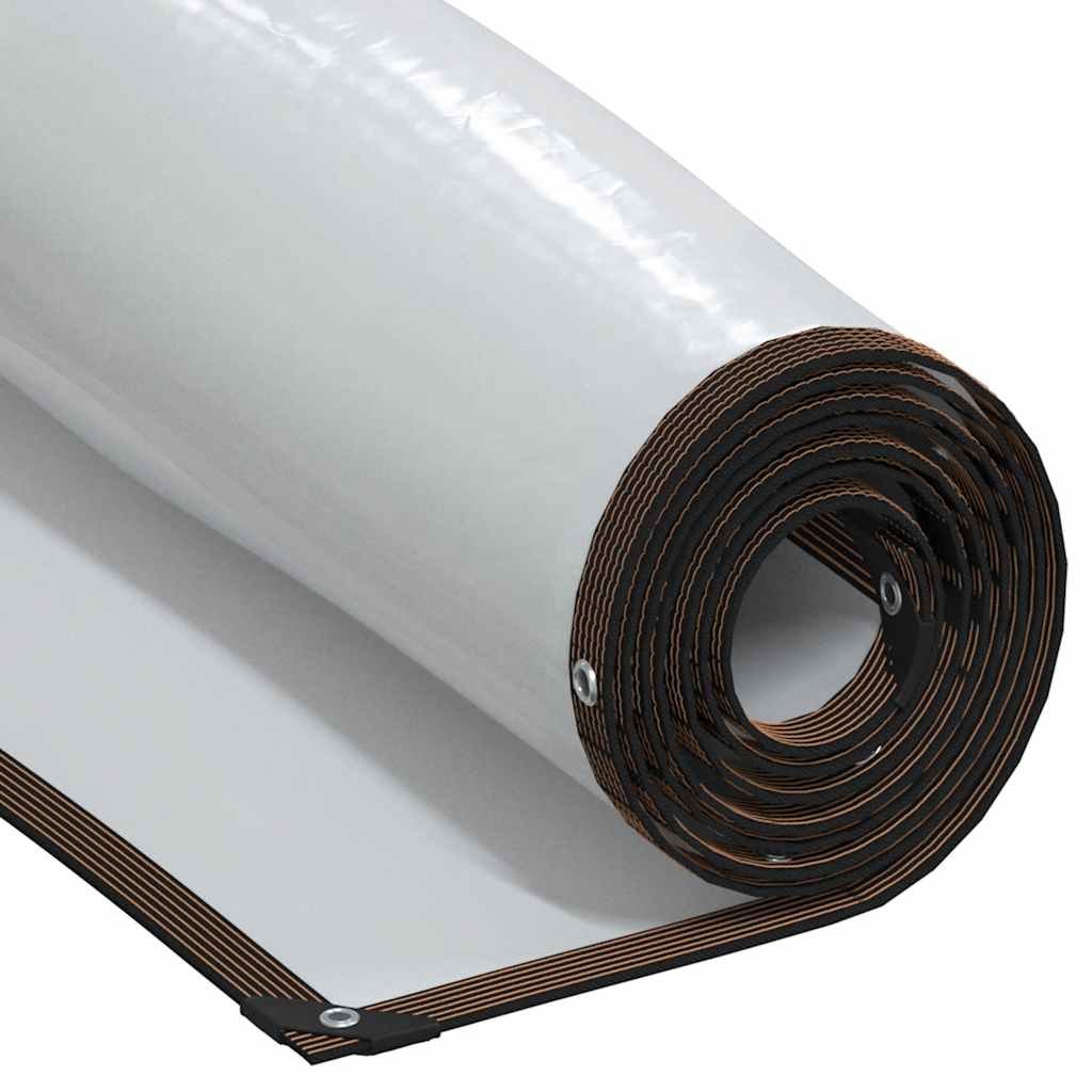 Walplus Bordered Plant Cover with Eyelets - Transparent and Black - 200 x 500 cm