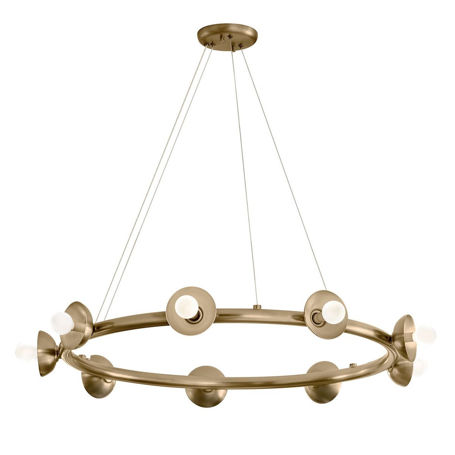 Elstead Kichler 9 Arm Pendant Light - Champagne Bronze