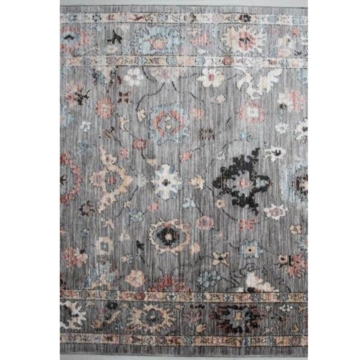 Mega Flooring Grey Traditional Abstract Rug - 160 x 230cm