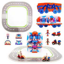Marvel Spidey 2-in-1 Transforming Vehicle Playset - 17 Piece