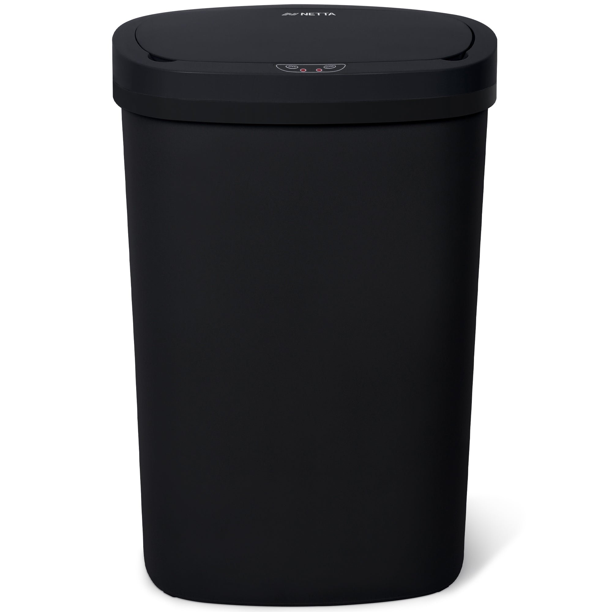 NETTA 50L Plastic Sensor Kitchen Bin - Black