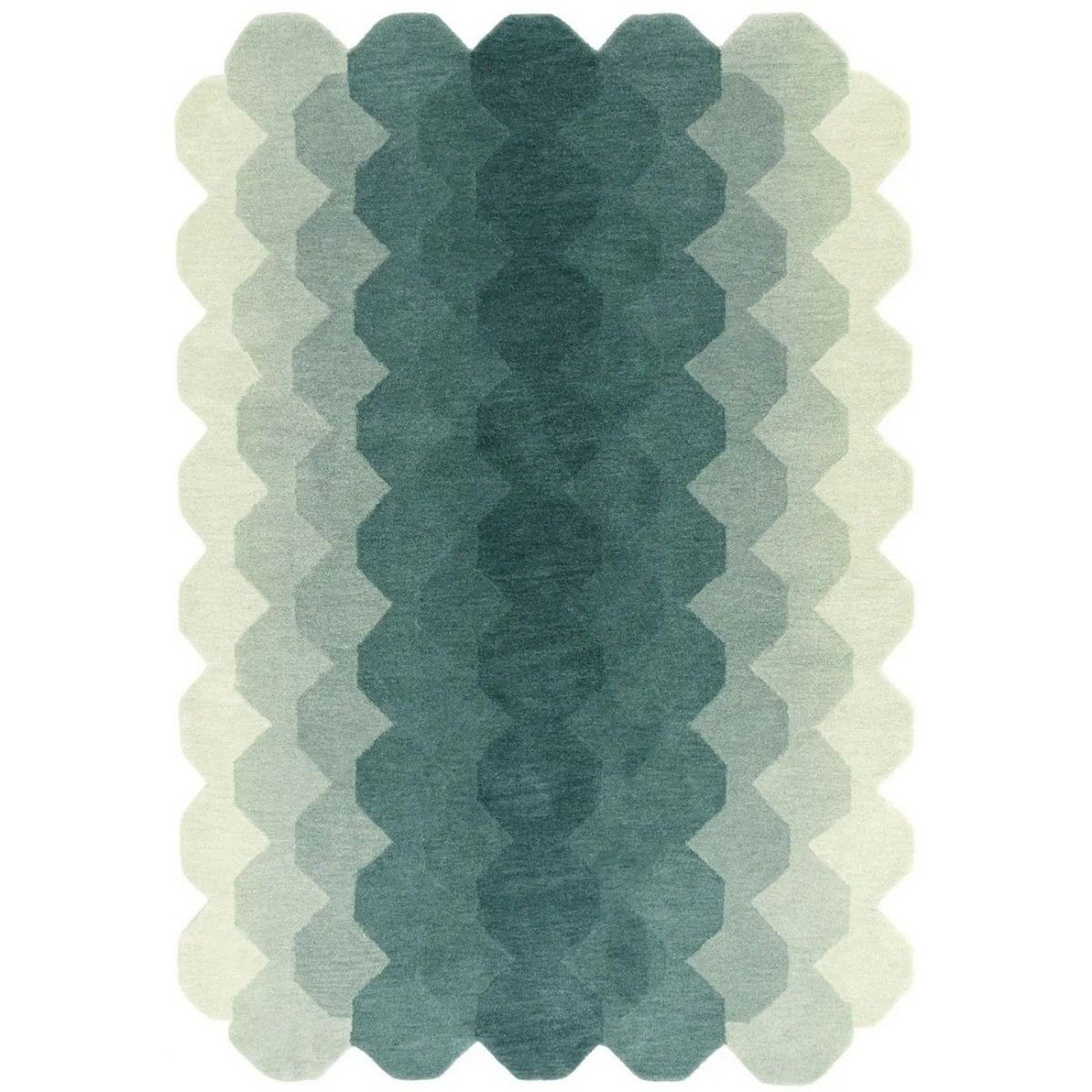 Mega Flooring Blue Handmade Abstract Runner - 66 x 200cm