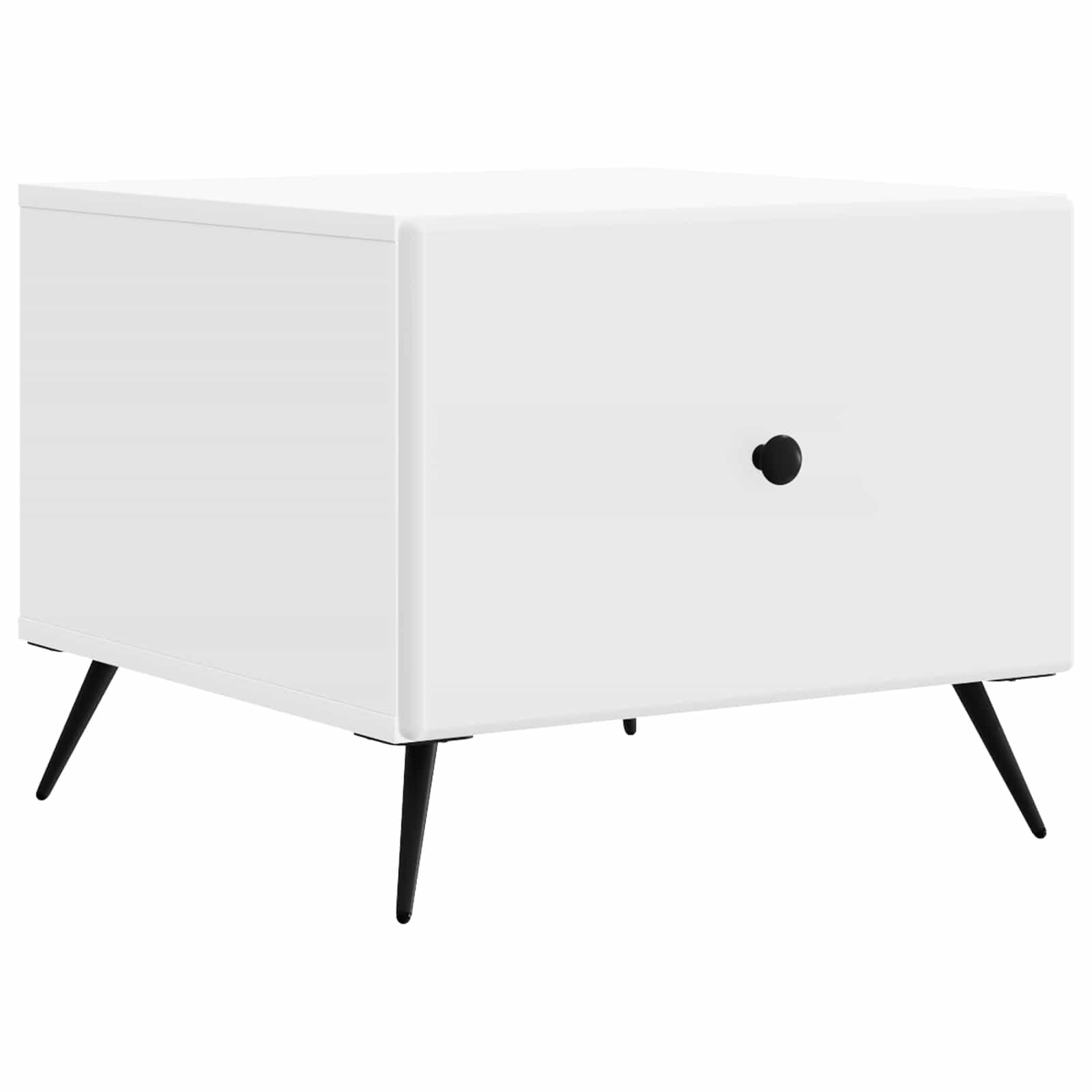 Walplus Engineered Wood Coffee Table - White - 49 x 50 x 40 cm