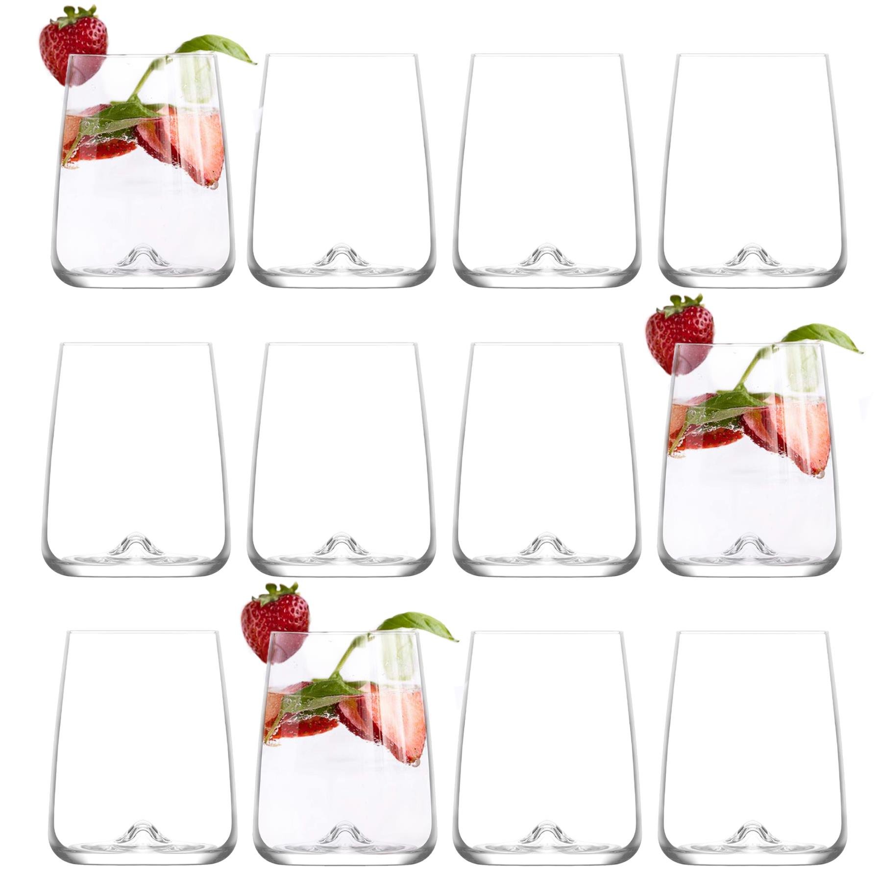 LAV Terra Whiskey Glasses - Clear - Pack of 12
