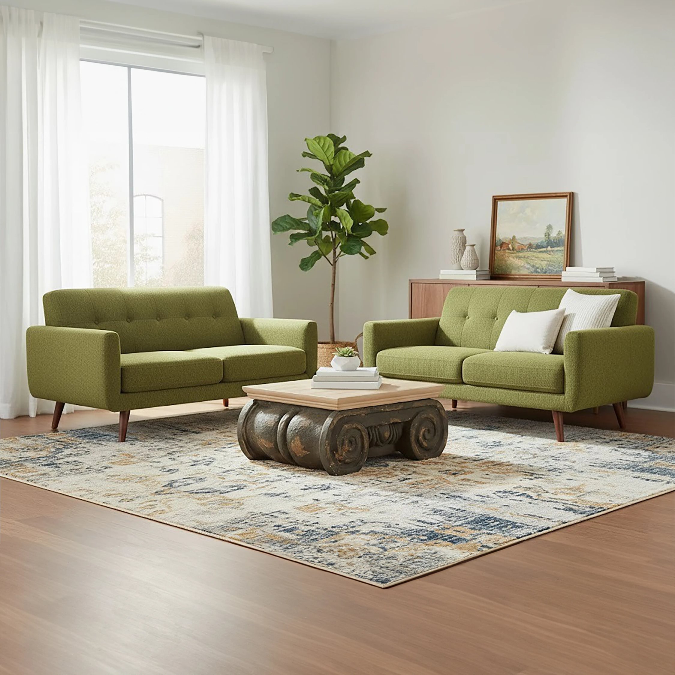 Orsina Wood Effect Coffee Table - Grey and Oak