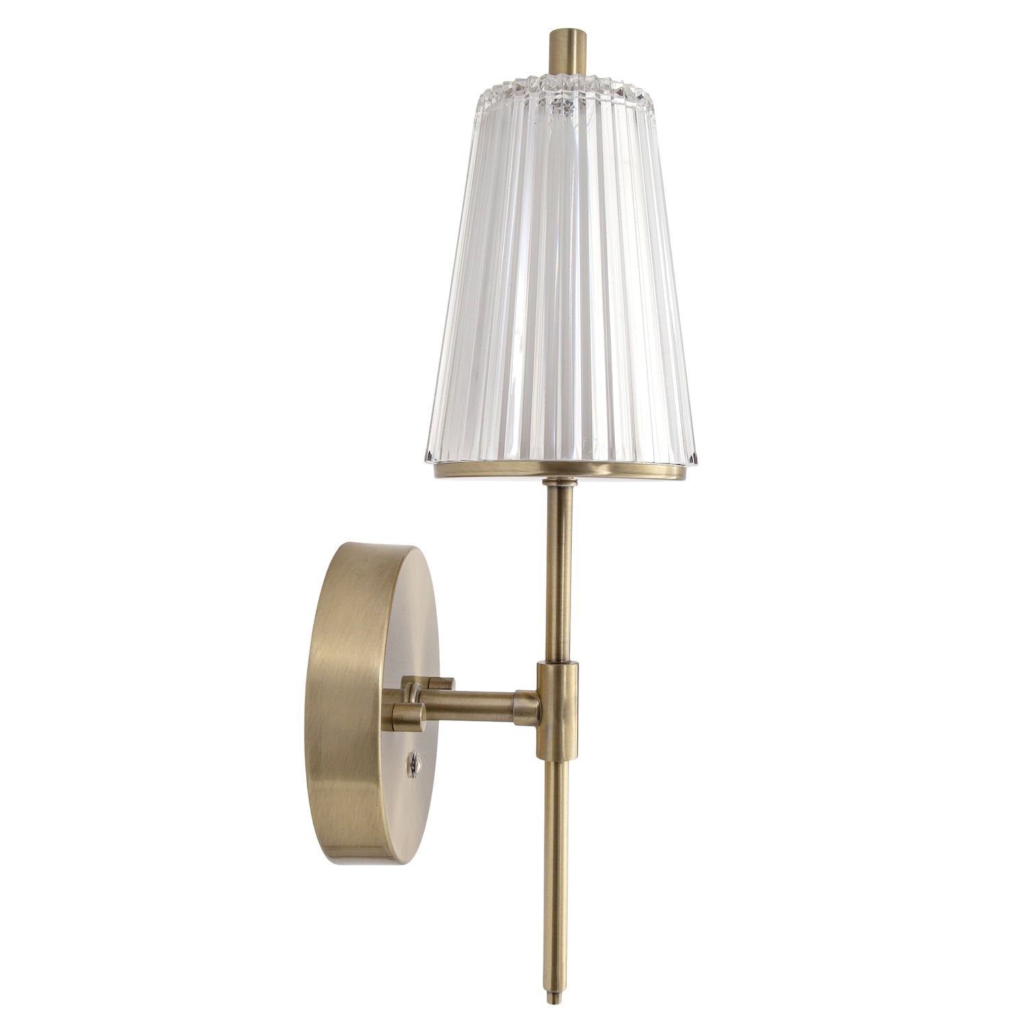 Happy Homewares Antique Brass Wireless Rechargeable Touch Wall Light - 12cm