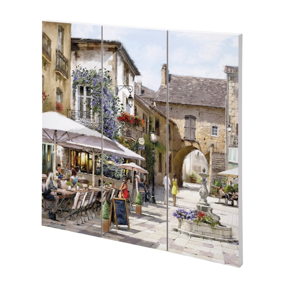 Richard Macneil Courtyard Cafe Wood Plaque