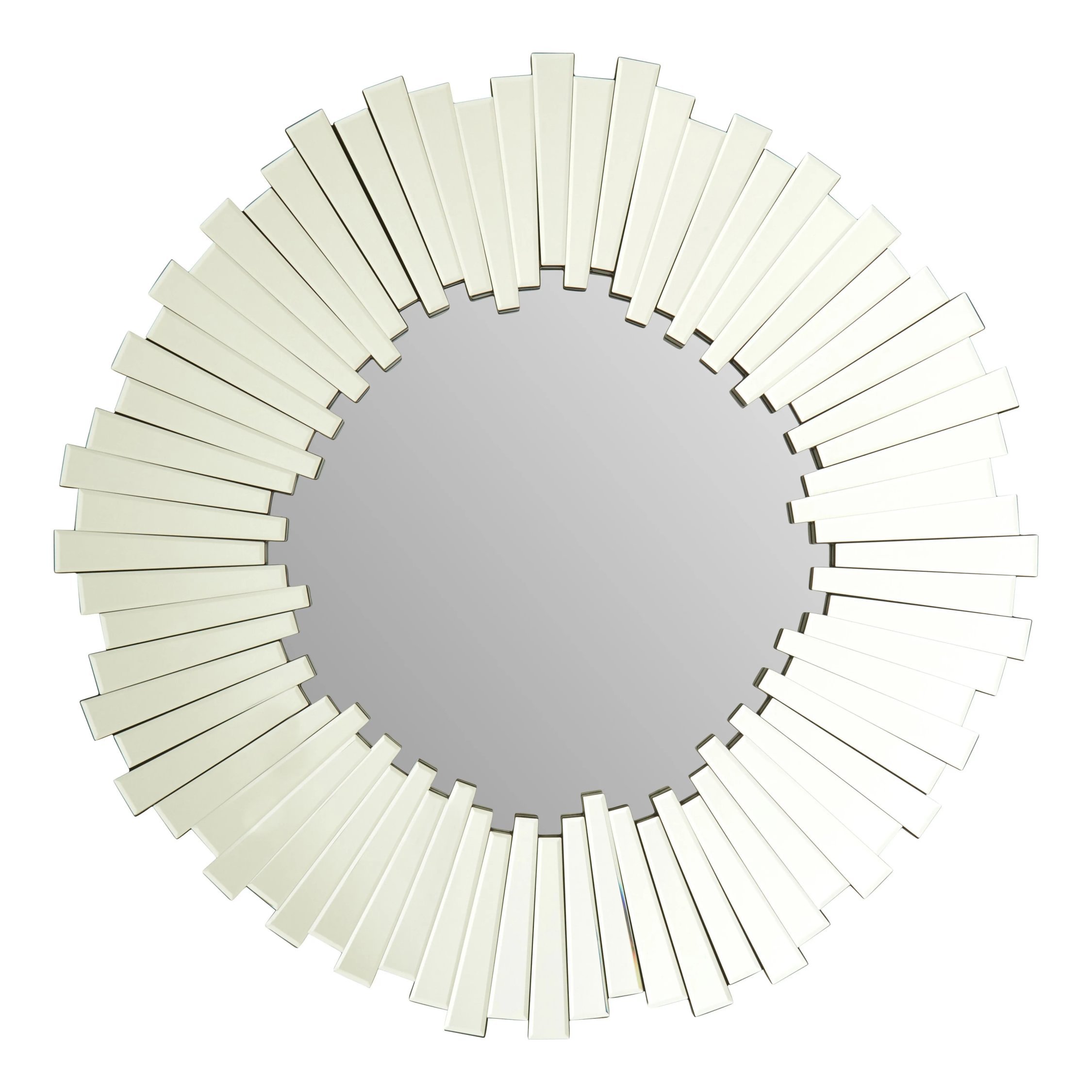Orsina Puzzle Flared Wall Mirror – Silver