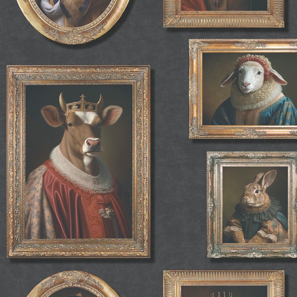 Muriva Regal Farm Animals Wallpaper