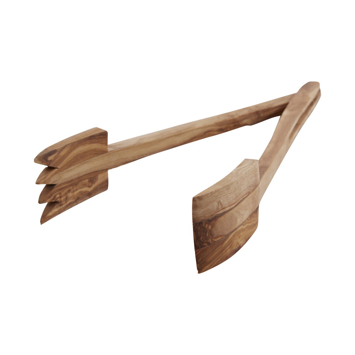 Orsina Kora Olive Wood Serving Tongs - Natural