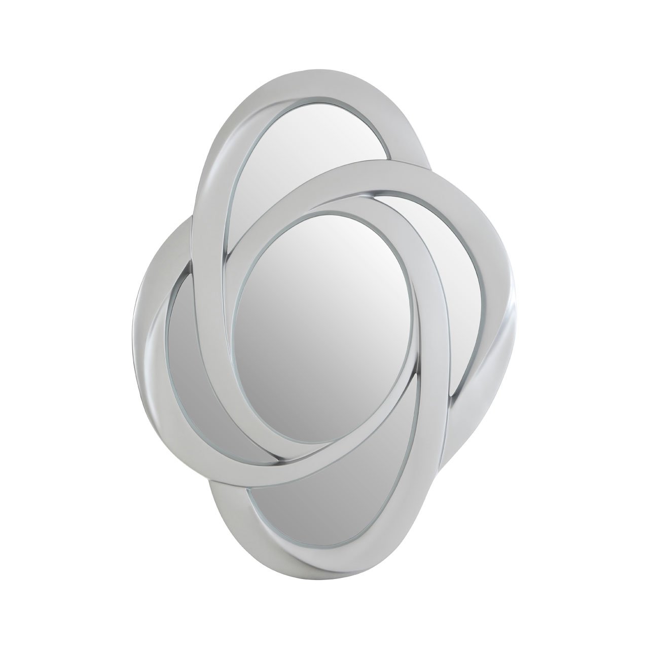 Orsina Opus Finish Elliptical Design Wall Mirror - Silver