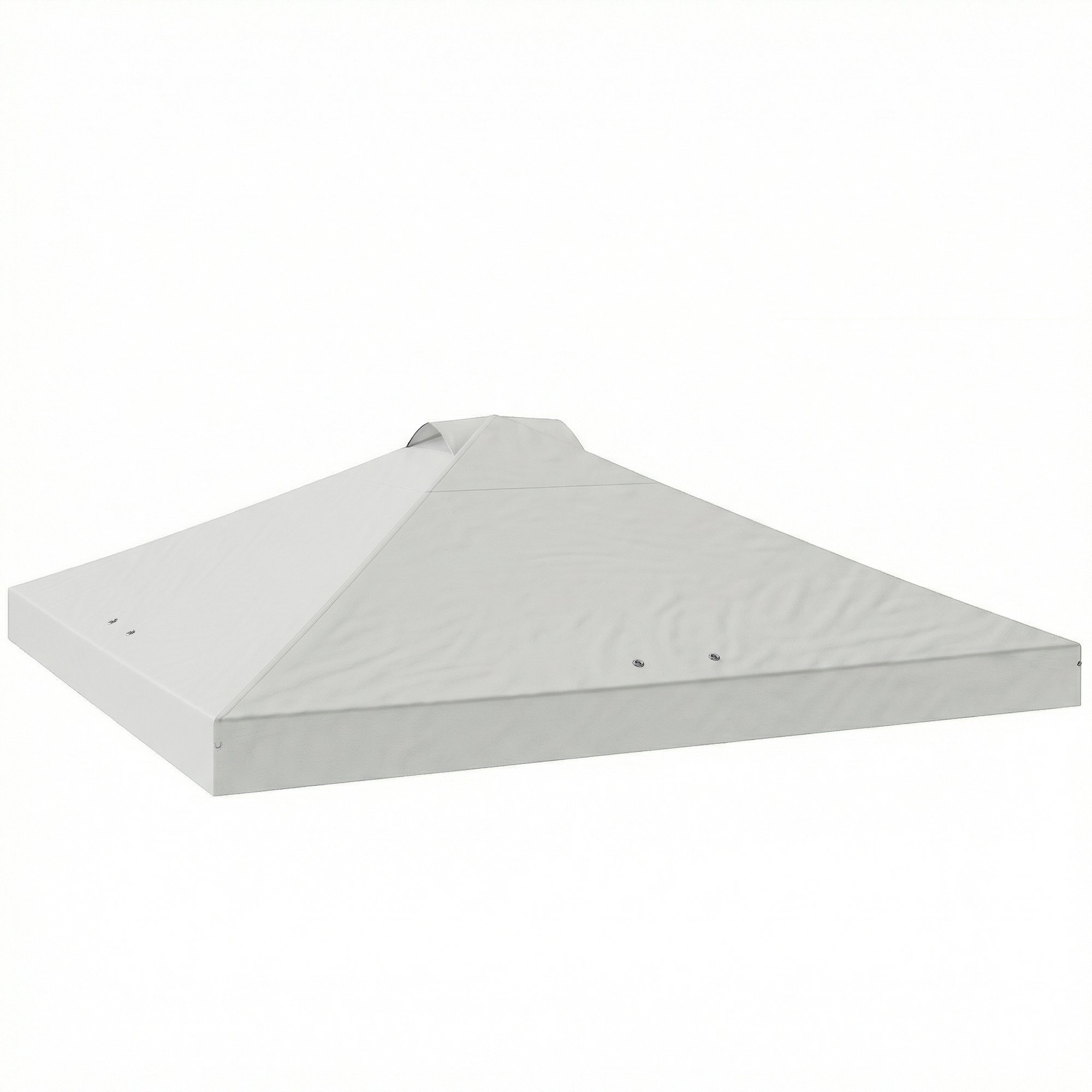 Outsunny Double Vent Gazebo Canopy Cover – White