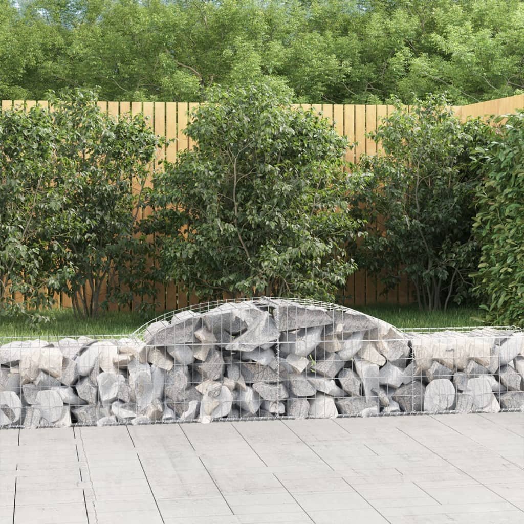 Walplus Galvanised Iron Gabion Basket - Silver 300 x 50 x 40/ - 60 cm