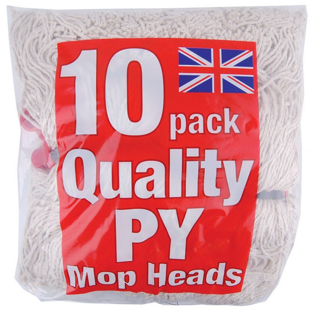 Abbey No.14 Twine Spec Eco Pack of 10 Mop Heads - White