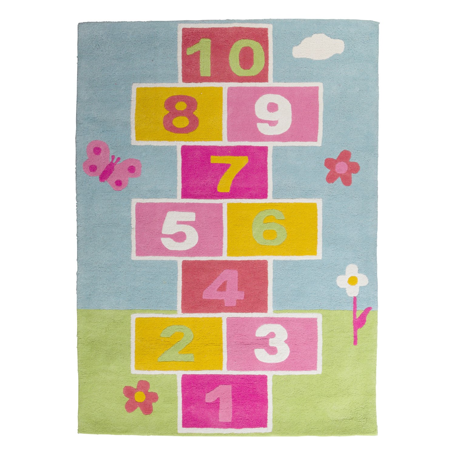 Orsina Assorted Kids Hopscotch Rug - 100 x 140cm