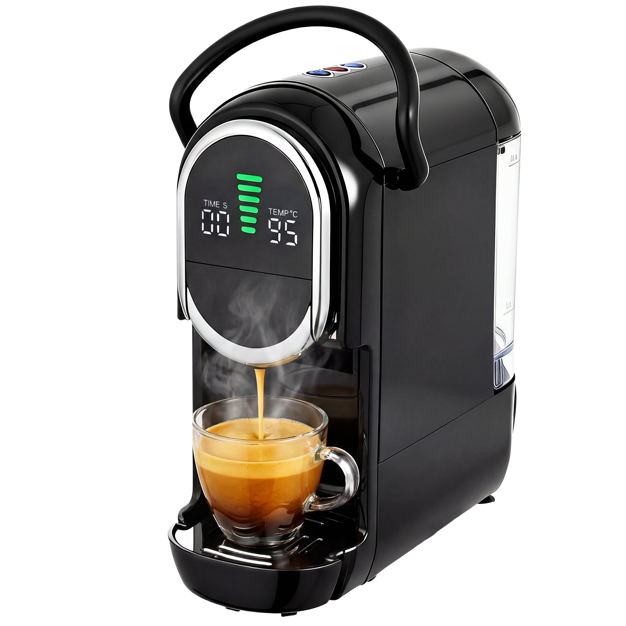 HOMCOM 19 Bar 0.6L Nespresso and Dolce Gusto Compatible Coffee Machine – Black