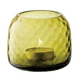 LSA International Dapple Tealight Holder Vase 7cm - Green