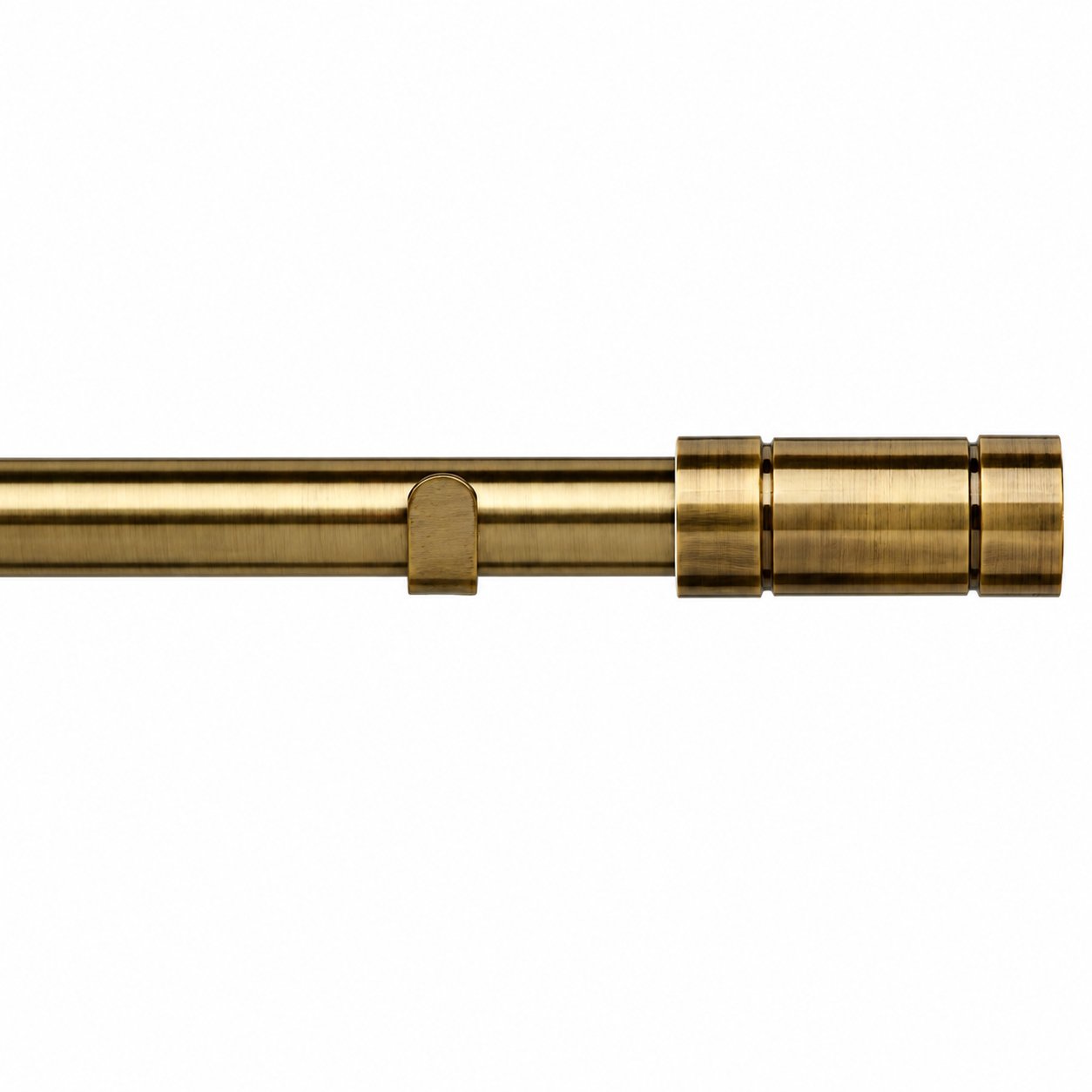 New Edge Blinds 28mm Antique Brass Aspect Fixed Eyelet Curtain Pole - 270cm