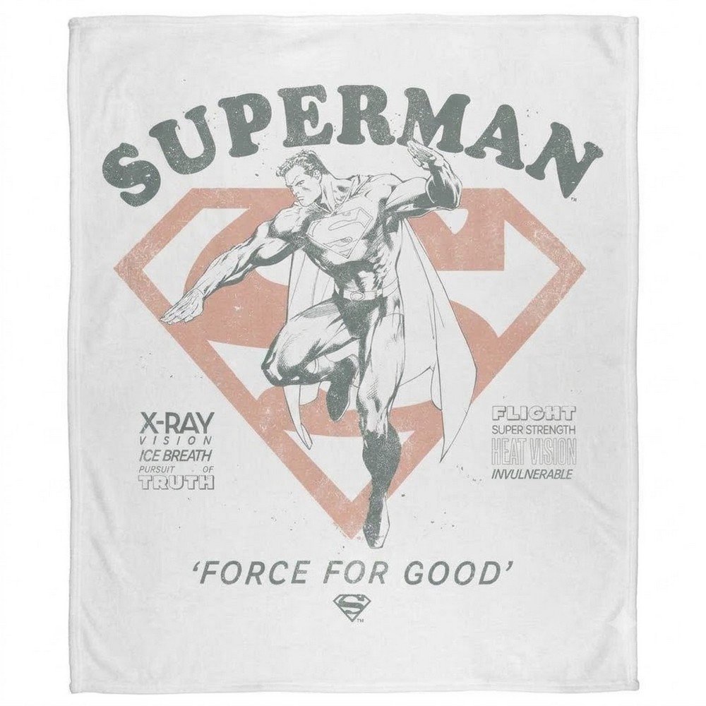 Superman Force For Good Superman Throw - 152cm x 127cm