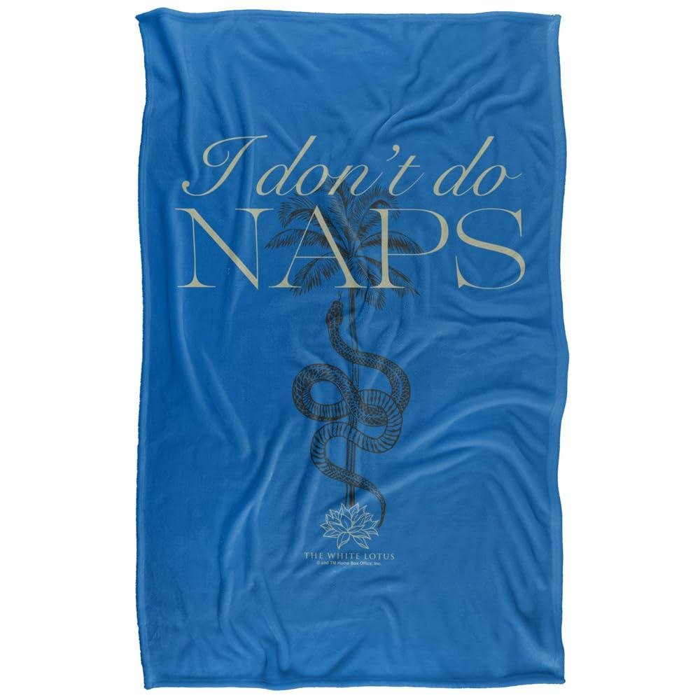 The White Lotus I Don't Do Naps Blanket - 147cm x 91cm