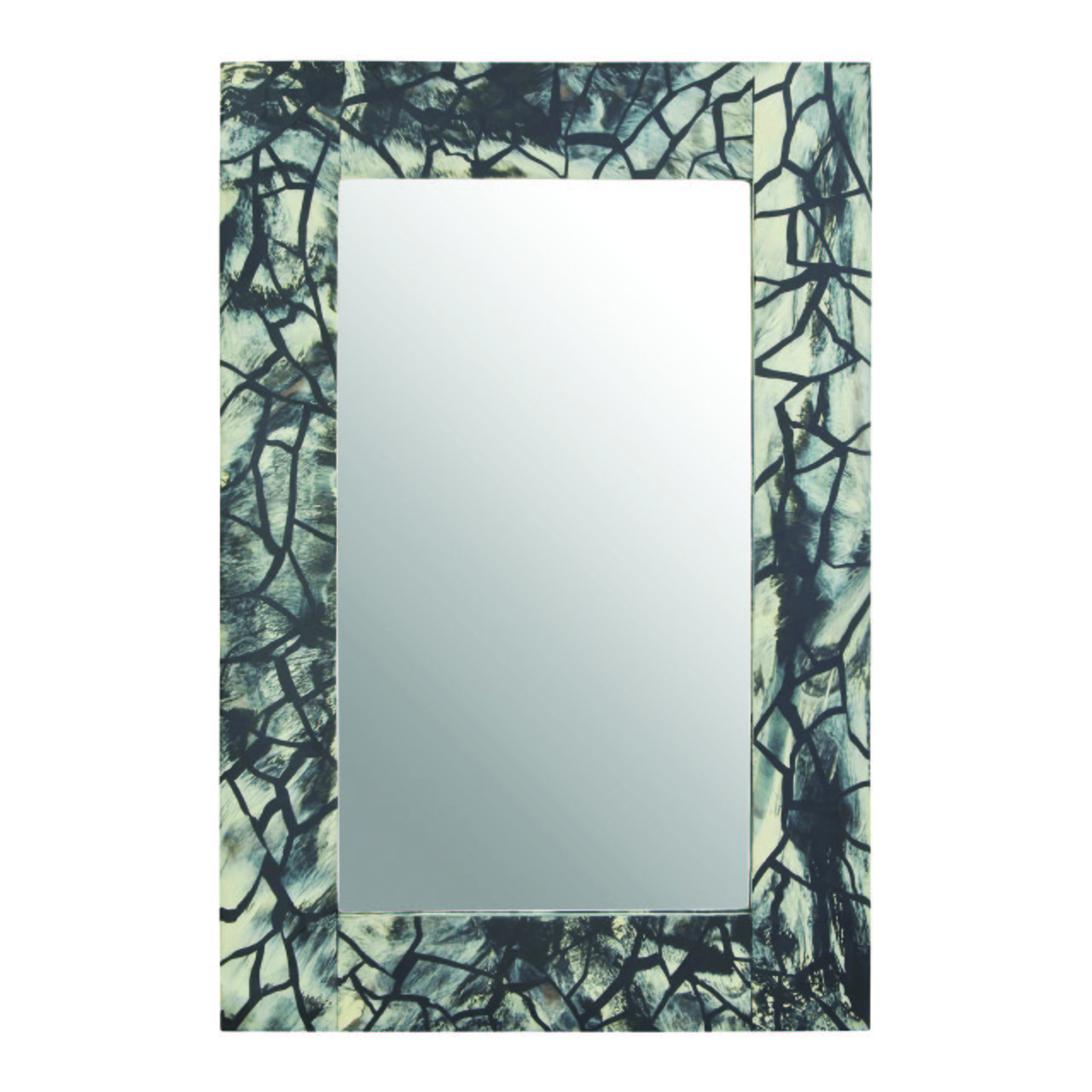 Orsina Aliso Wall Mirror - Black And Grey
