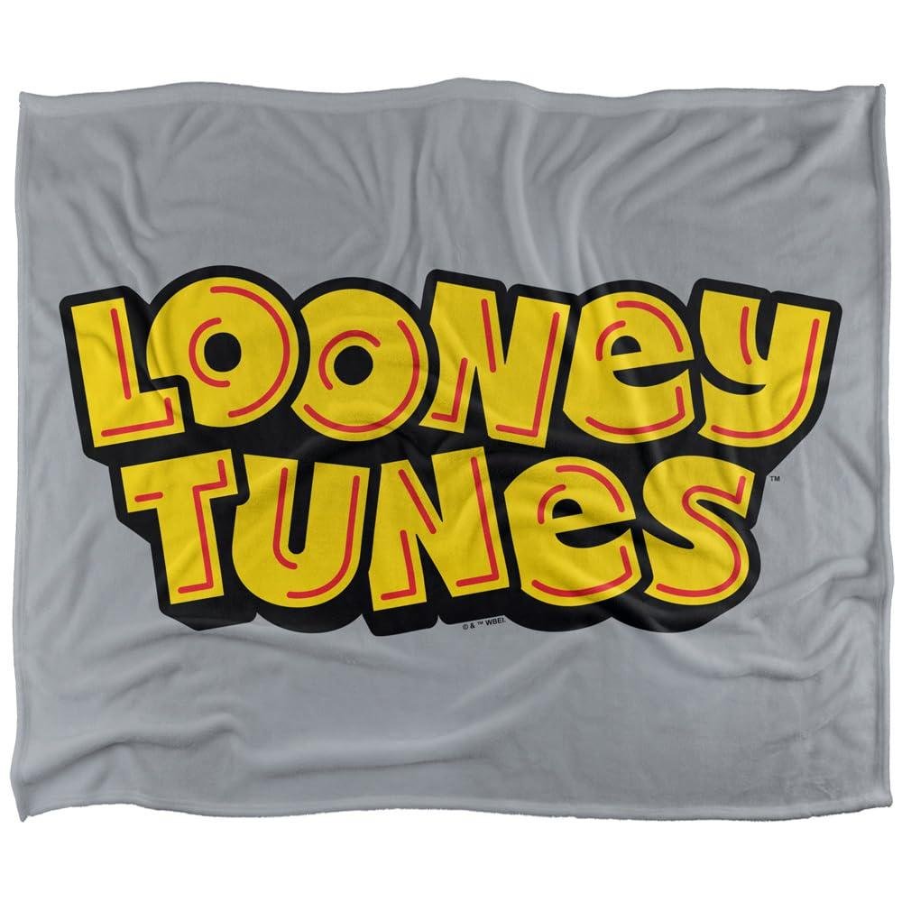Looney Tunes Logo Polyester Soft Touch Blanket - 91cm x 147cm
