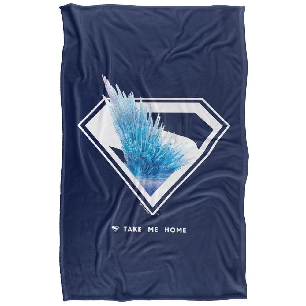 Superman 2025 Movie Fortress Of Solitude Shield Blanket - 152cm x 127cm