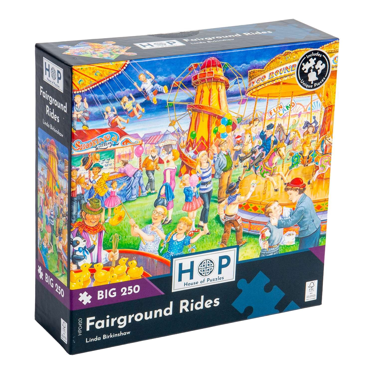 The House of Puzzles Fairground Rides BIG 250 Puzzle 3 Years +